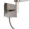 Klausen Cocktail fali lámpa, LED 4W + 1 x E27, fehér búrával