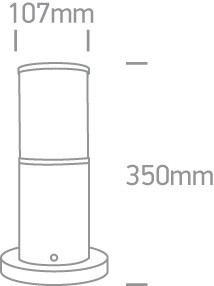 67100 / g szürke pólus 35cm e27 20w