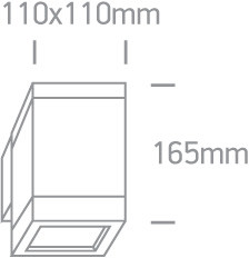 67132F / b fekete fal E27 PAR30 IP54
