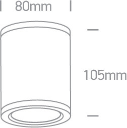 67138C / B / W Fekete COB LED 6W WW IP54 100-240V