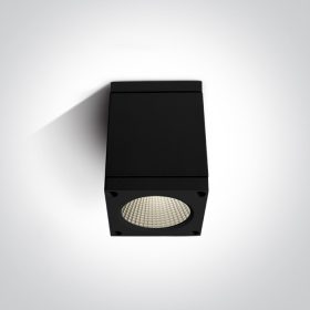 67138D / B / W Fekete COB LED 6W WW IP54 100-240V