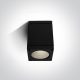 67138D / B / W Fekete COB LED 6W WW IP54 100-240V