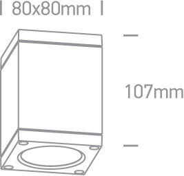 67138D / B / W Fekete COB LED 6W WW IP54 100-240V