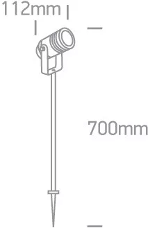 67198AG / egy antracit kerti folt GU10 35W IP65