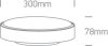 67280A / W / C fehér LED PLAFO 24W CW IP65 230V
