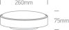 67280n / w / c fehér LED PLAFO 16W CW IP65 230V