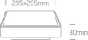67282ane / g / w szürke LED PLAFO 15W WW IP65 vészhelyzet 3HRS 230V