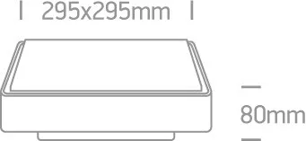 67282ane / g / w szürke LED PLAFO 15W WW IP65 vészhelyzet 3HRS 230V