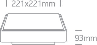 67282E / b fekete IP65 1xE27 12W