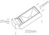 67346 / W / W fehér fal LED 12W WW IP65 230V
