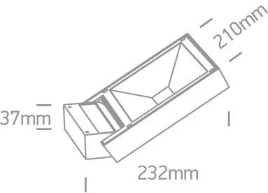 67346 / W / W fehér fal LED 12W WW IP65 230V