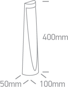 67358 / AN / W Anthracit LED Bollard 40cm 7w ww IP65 100-240V
