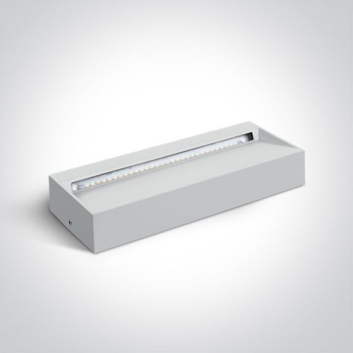 67359b / w / w fehér LED fali fény 6w ww IP54 230V