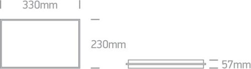 67364 / g / w szürke fali fény Photocell LED 8W WW IP54 230V