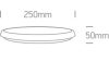 67366E / w / w fehér LED PLAFO 12W WW IP54 vészhelyzet 3 óra 230V