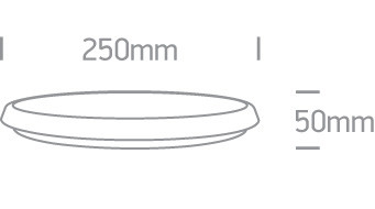 67366E / w / w fehér LED PLAFO 12W WW IP54 vészhelyzet 3 óra 230V