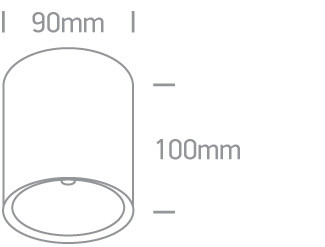 67380 / W / W fehér COB LED 10W WW IP54 60d 100-240V