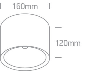67380A / W / W fehér COB LED 25W WW IP54 60d 100-240V