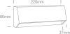 67386C / w fehér LED fali fény 4w ww sötét fény IP65 230V