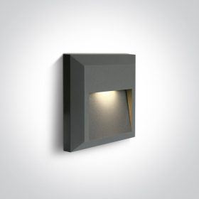   67388b / an / w Anthracite LED fali fény 2W WW Sötét Light IP65 230V