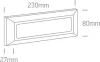 67394 / W / W fehér LED fali fény 3,5W WW IP65 230V