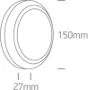67394b / an / w antracit LED fali fény 3,5W WW IP65 230V