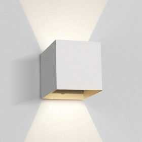   67398C / W / W fehér fal LED 2x3W WW IP54 Sötét Light 100-240V