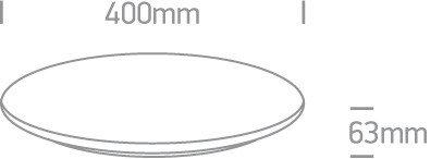 67404a / w / w fehér plafo LED 25W WW IP40 100-240V