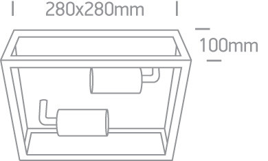 67406d / w White PLAFO 40W 2xE27 IP43