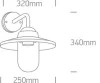 67408 / B Black Wall Bracket 40w E27 IP44