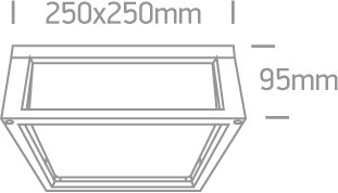 67420b / egy antracit E27 2x12W PLAFO IP54