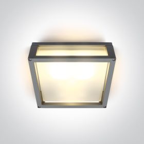 67420b / g szürke E27 2x12W PLAFO IP54