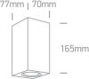 67426a / egy antracit falfény GU10 2x7W IP65