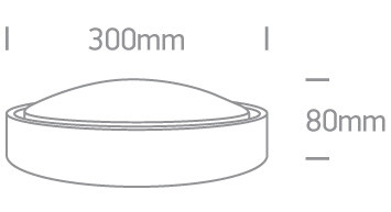 67436 / w / w White Plafo LED 20W WW IP44 230V