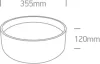 67438 / B / W Fekete PLAFO LED 40W WW IP20 230V