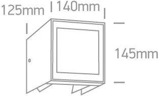 67440A / an / w antracit fal LED 11W WW IP54 230V
