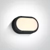 67442b / b / w Fekete LED fali fény 10W WW IP54 230V