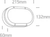 67442b / b / w Fekete LED fali fény 10W WW IP54 230V