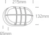 67442C / B / W Fekete LED fali fény 10W WW IP54 230V
