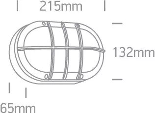 67442C / B / W Fekete LED fali fény 10W WW IP54 230V