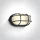 67444c / b / w Fekete LED fali fény 10W WW IP54 230V