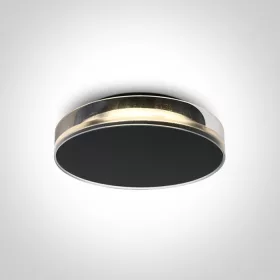 67478 / B / W Fekete LED 12W WW IP65 230V sötét fény