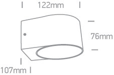 67480A / ANTHRACITE COB LED 6W WW IP65 230V
