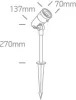 67482 / A / W antracit LED Zoomable 20-60DEG 11W WW IP65 100-240V
