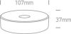 67484 / B / W fekete AC SMD LED 6W WW IP65 230V
