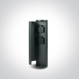   67494 / egy antracit Bollard 40cm IP44 230V 2x Schuko aljzatok max 1000w