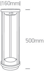 67496A / B / EW BLACK LED 2W EWW IP65 Solar