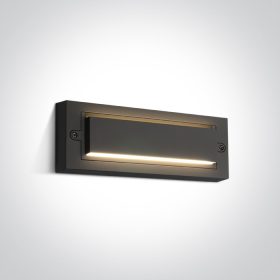   67502b / an / w Anthracite LED Fali fény 6W WW Sötét Light IP65 230V