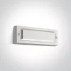 67502b / w fehér LED fali fény 6w ww sötét fény IP65 230V