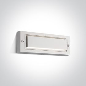   67502b / w fehér LED fali fény 6w ww sötét fény IP65 230V